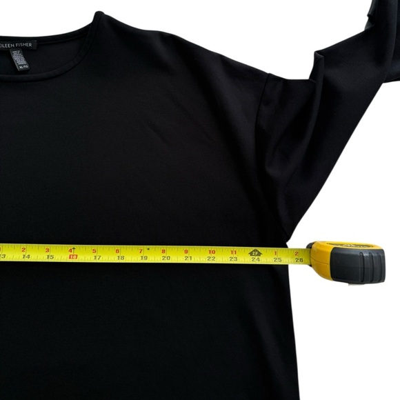 Eileen Fisher black crew neck top Plus size 1X - Picture 6 of 11